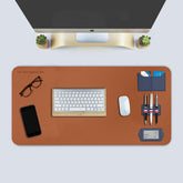 MANCHESTER DESK MAT ( LEATHERITE LEATHER ) Brown